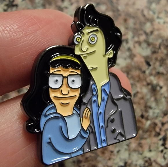 *2 for $13* Tina Belcher Bob's Burgers × Twilight Zone Mashup Enamel Pin - Picture 2 of 3